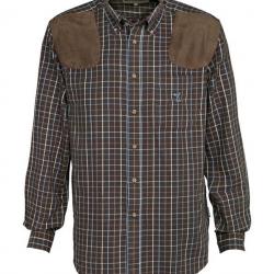 Chemise chasse sologne L MARRON VERT