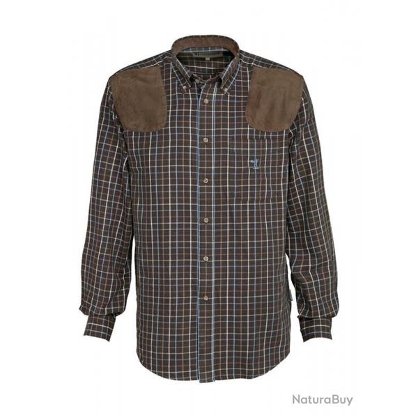 Chemise chasse sologne L MARRON VERT