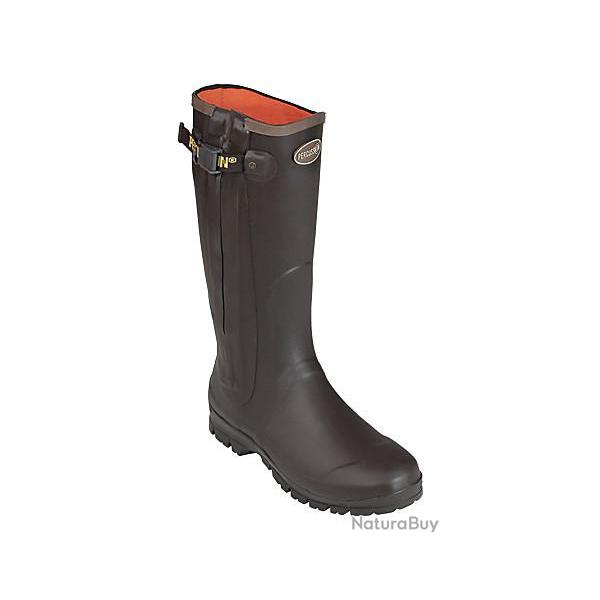 Bottes full zip rambouillet Marron