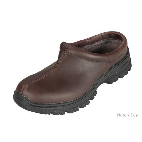 Sabot cuir troncais Marron 42