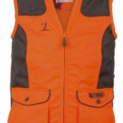 Gilet traque enfant 10A KAKI ORANGE