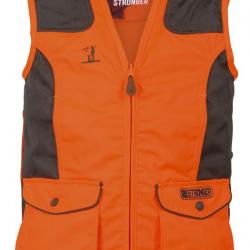 Gilet traque enfant 16A KAKI ORANGE