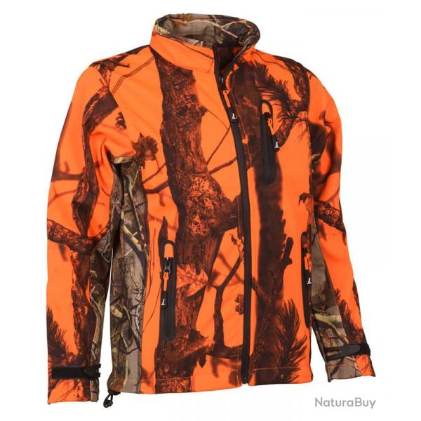 Blouson chasse softshell ghostcamo enfant 16A GHOST CAMO BLAZE