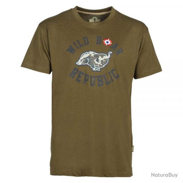 Tee shirt wildboar republique enfant KAKI 12A