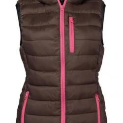 Gilet matelasse trekking femme L Marron