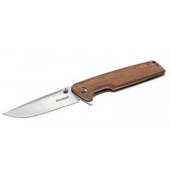 Couteau Boker magnum Straight Brother Wood 9 cm