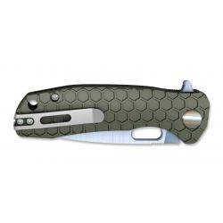 Couteau Honey Badger Flipper Large Green 9,2 cm