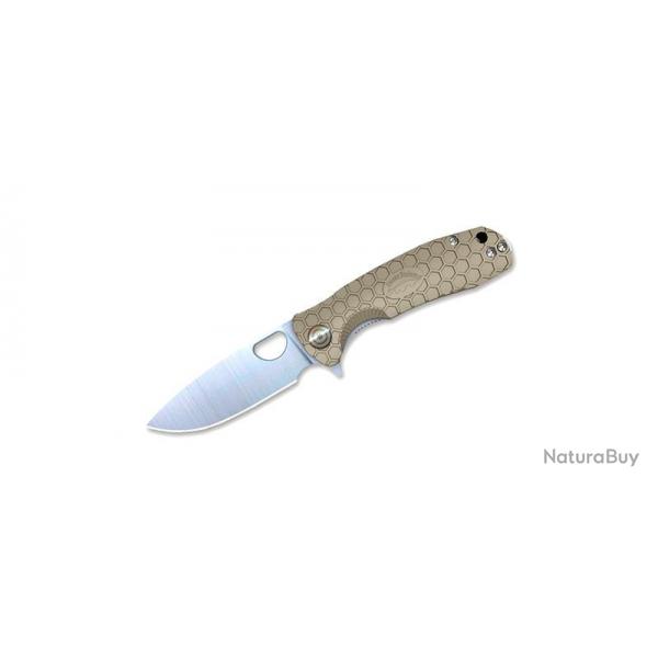 Couteau Honey Badger Flipper Medium Tan 8,1 cm