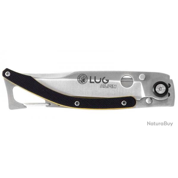 Couteau Lug SP1S Noir/Jaune 8 cm