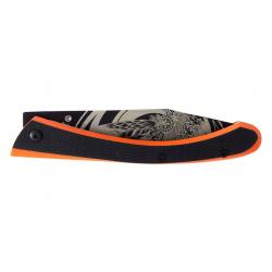 Couteau Lug C63 Bad Boy Noir/Orange 8 cm