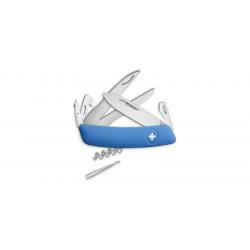 Couteaux suisses Swiza D07 Scissors, bleu 7,5 cm