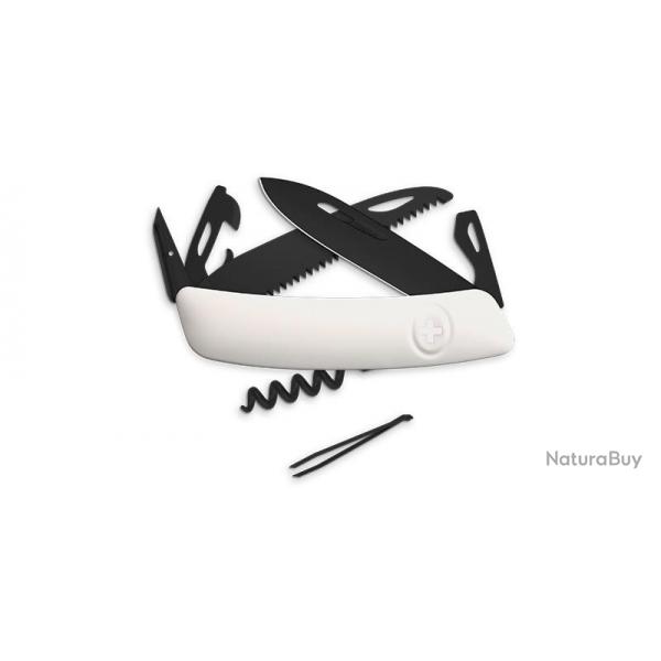 Couteaux suisses Swiza D05 ALLBLACK, Blanc 7,5 cm