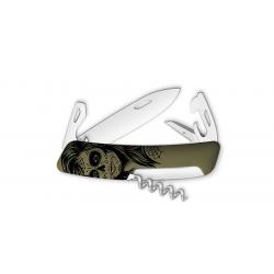 Couteaux suisses Swiza D03, Girls Skull 7,5 cm