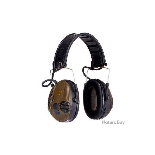 Casque aero Peltor sporttac coquilles vertes/oranges