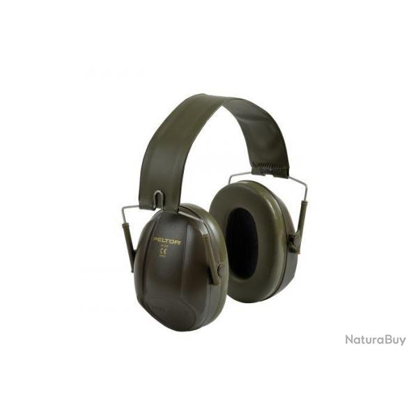 Casque Peltor bull's eye 1 vert avec serre-tete pliable