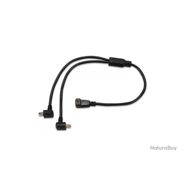 Cable adaptateur double pour Garmin delta, delta sport, pro550, pro70, tt15/t5