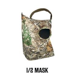 Masque 1/2 visage stretch avec trou de bouche camo realtree edge