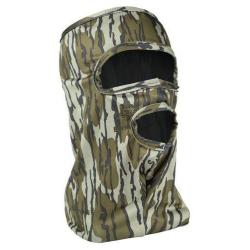 Masque 3/4 visage stretch avec trou de bouche camo mossy oak bottomland