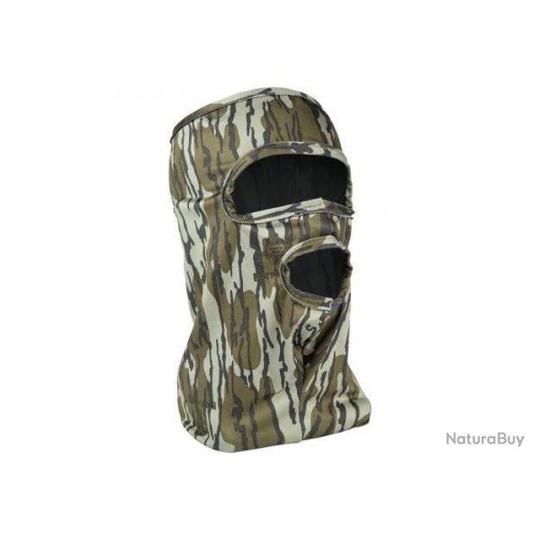 Masque 3/4 visage stretch avec trou de bouche camo mossy oak bottomland