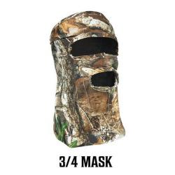 Masque 3/4 visage stretch avec trou de bouche camo realtree edge