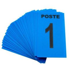 Jeu de 24 cartes de poste bleu + 3 neutres bleu