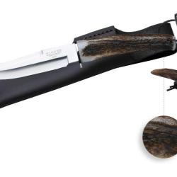 Couteau chasse lame de 14 cm manche cerf