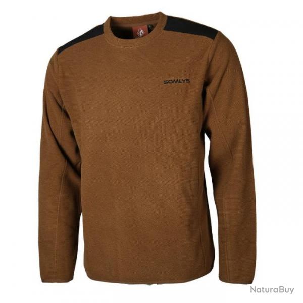 Pull col rond camel Somlys XXL