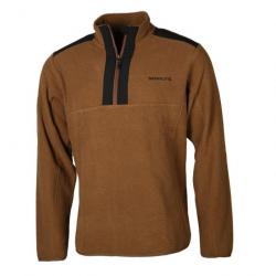 Pull col montant zippé camel Somlys 3XL