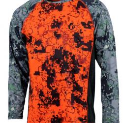 Tee-shirt manches longues Digital orange Somlys XL