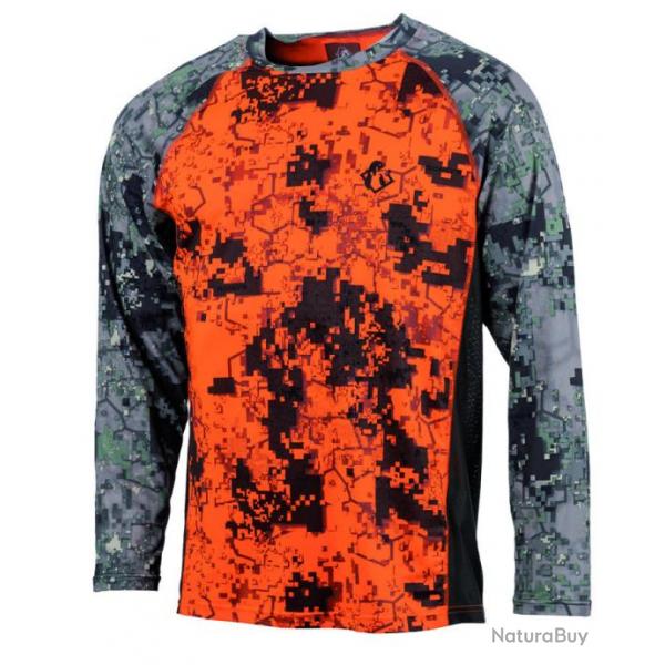 Tee-shirt manches longues Digital orange Somlys XL