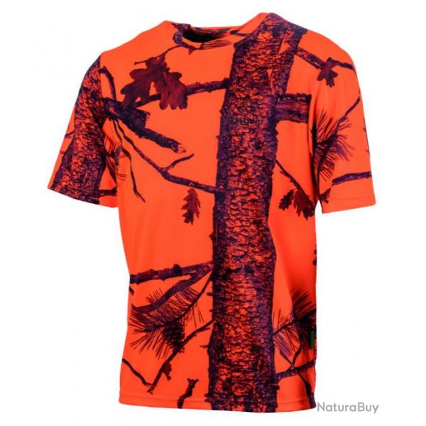 Tee-shirt camo orange fire Treeland S