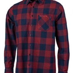 Chemise 100% coton carreaux rouge Somlys L