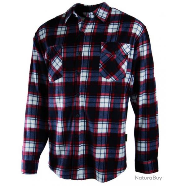 Chemise polaire bleue et rouge Treeland XXL