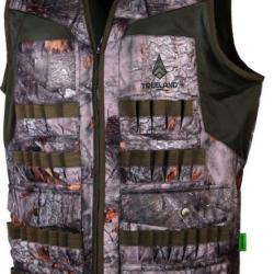 Gilet à cartouches camo forest Treeland XXL