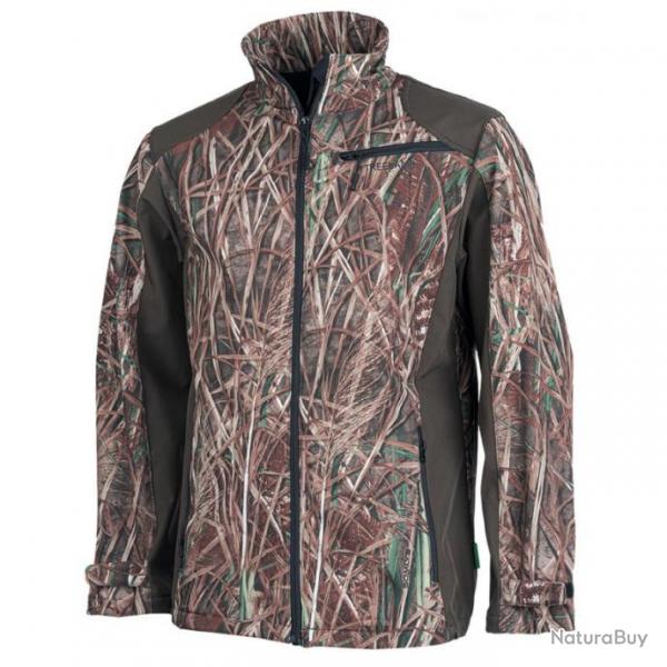 Blouson softshell camo roseaux Treeland L