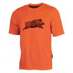 Tee-shirt enfant orange sanglier 4A