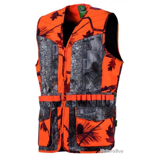 Gilet de chasse orange/forest Treeland 3XL