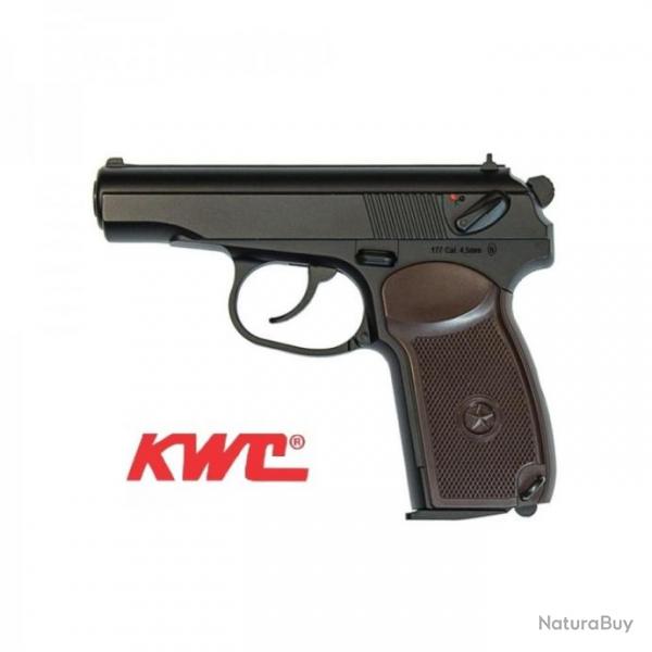 Pistolet KWC MAKAROV PM Full metal - 4,5 mm Co2 Bbs Steel. Avec Blowback