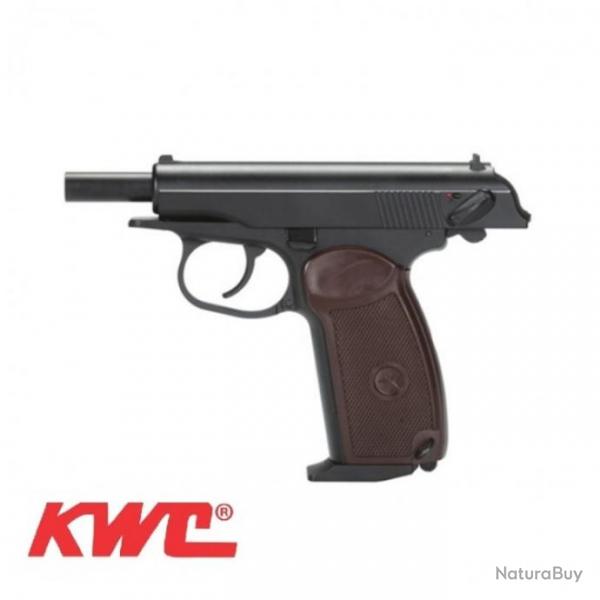 Pistolet  Full metal KWC MAKAROV PM - 4,5 mm Co2 Bbs Steel. Avec Blowback