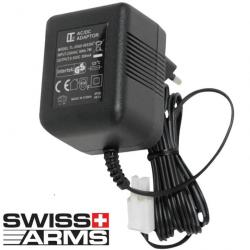 Chargeur de batterie airsoft Ni-MH et Ni-Cd, 8.4V, 220V, norme CE - SWISS ARMS