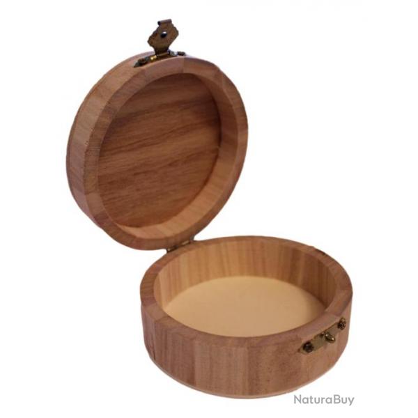 Boite  bijoux rond en bois  personnaliser