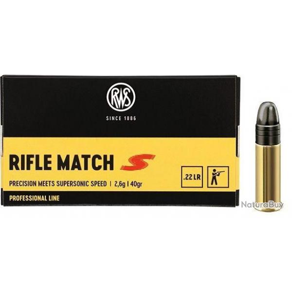 RWS Rifle Match Supersonic 22lr Professionnal Line x50