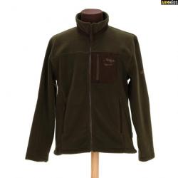 PERCUSSION BLOUSON POLAIRE KAKI BRODE SANGLIER