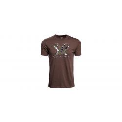 VORTEX T SHIRT MARRON LOGO CAMOUFLAGE