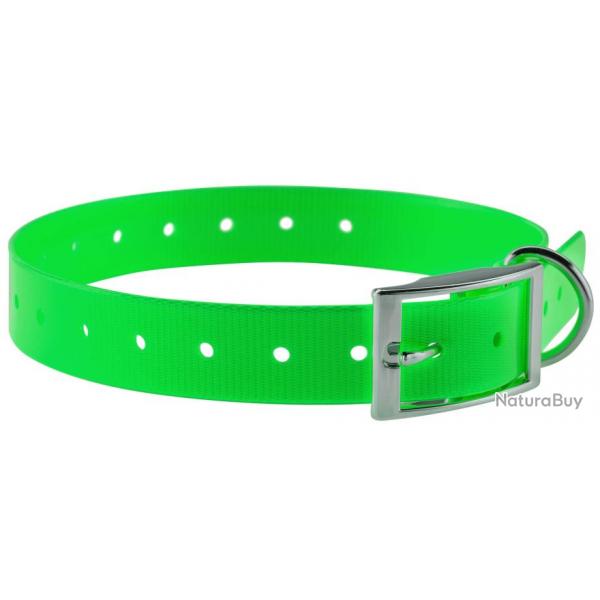 COLLIER POUR CHIEN 2,5 CM EN POLYURETHANE VERT