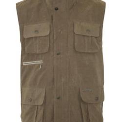 LOVERGREEN GILET MULTIPOCHES FARNHAM TAUPE STONE