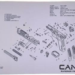 CANIK TAPIS DE NETTOYAGE TP9 SFX RIVAL