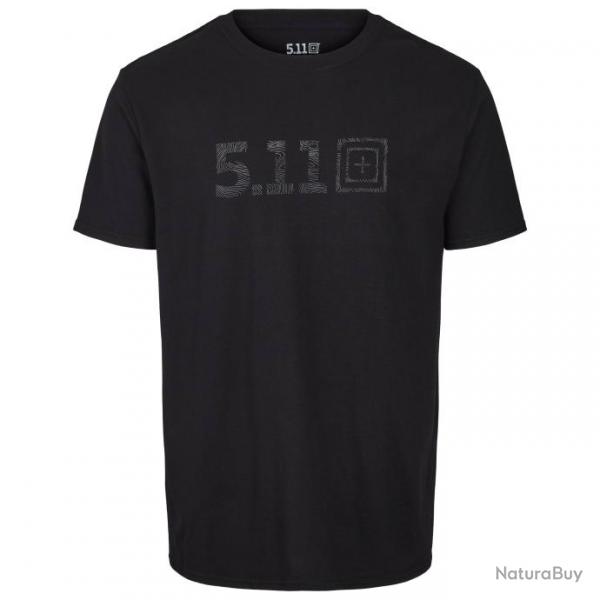 5.11 T SHIRT TOPO LOGO NOIR