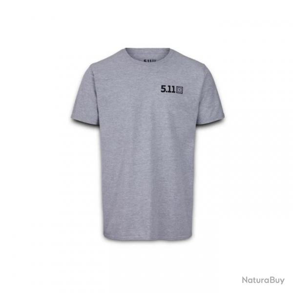 5.11 T-SHIRT TRAIN WITH PURPOSE Q4 GRIS S