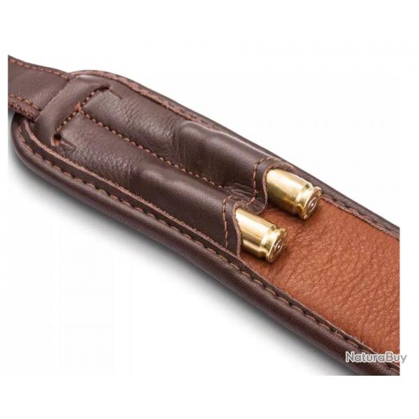 BRETELLE EN CUIR MARRON